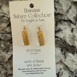 Gold Earrings - Hawaiian Nature Collection